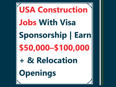 construction jobs USA visa sponsorship