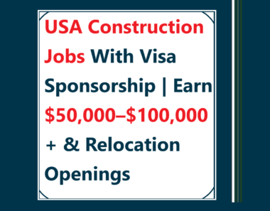 construction jobs USA visa sponsorship
