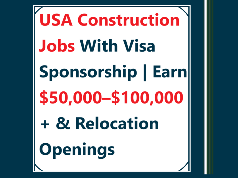 construction jobs USA visa sponsorship