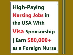 nursing jobs USA visa sponsorship