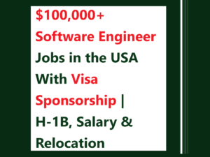 software engineer jobs USA visa sponsorship